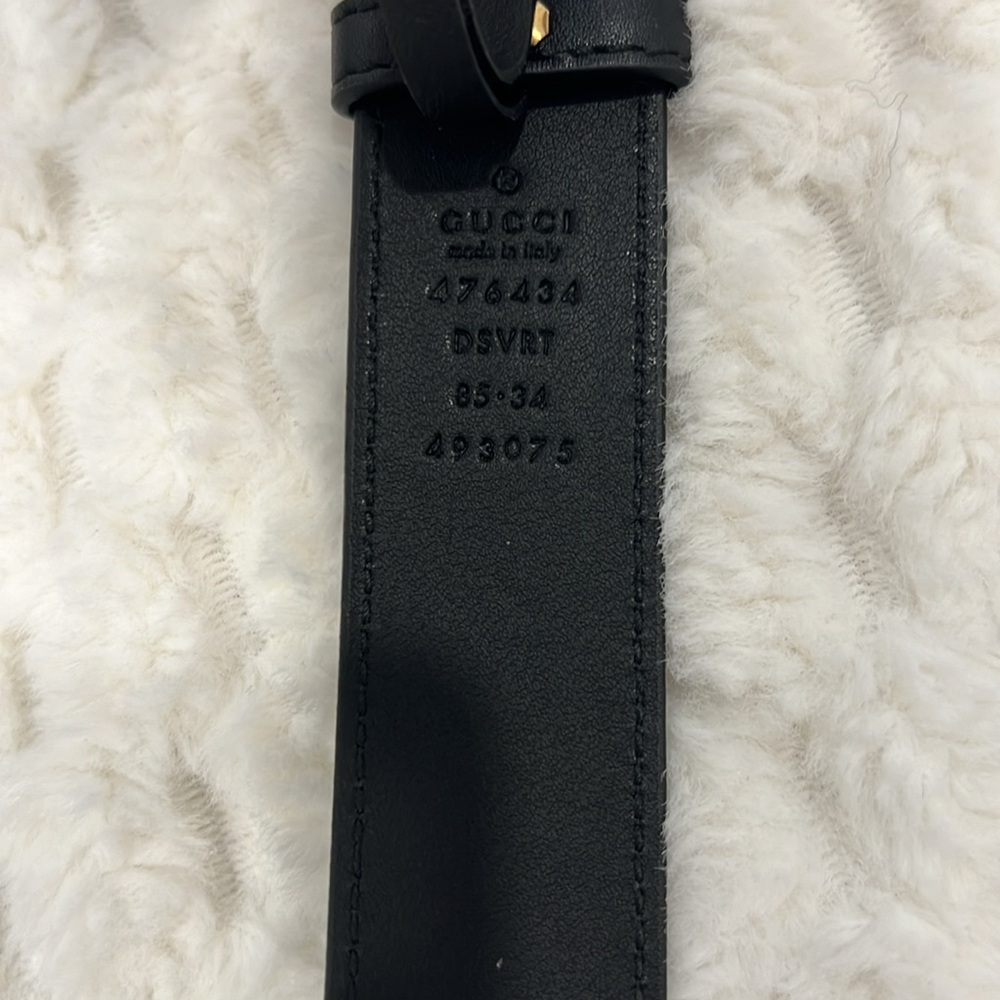 Gucci Calfskin Matelasse GG Marmont Leather Belt Bag 85/34-Authentic-NWT - Picture 10 of 16